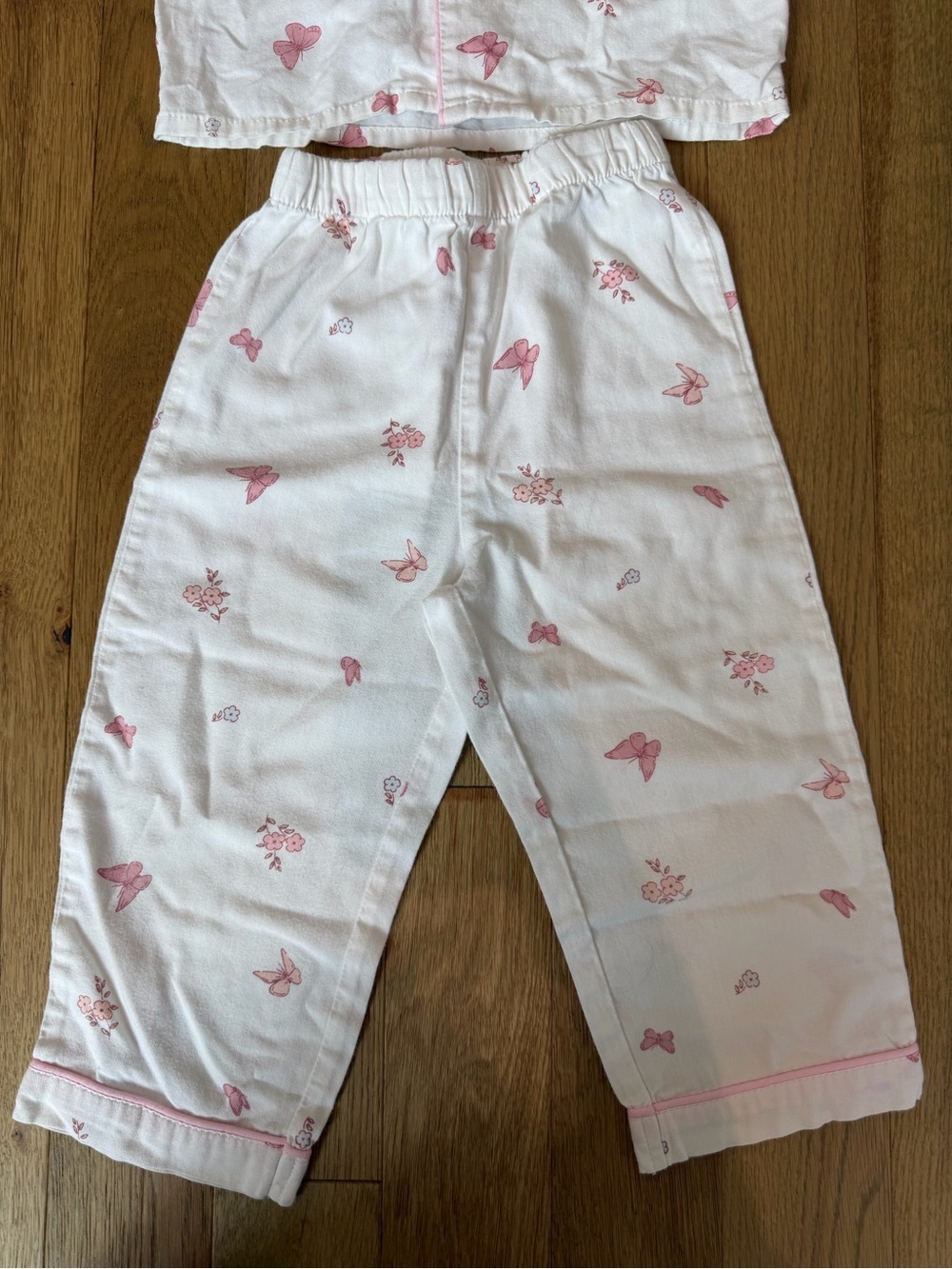 ✨ Petite Plume Pink Butterfly Pajama Set Girls 3T Cotton - Picture 6 of 6